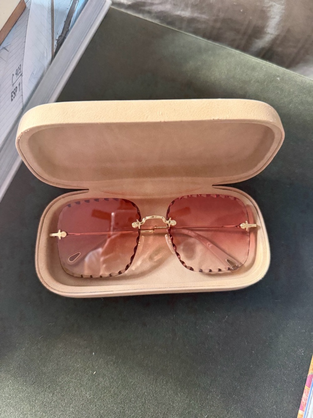 Chloe pink sunglasses